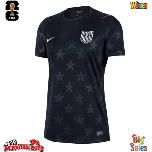United States Tyler Adams #4 Replica Away Stadium Shirt for Women World Cup 2026 Short Sleeve